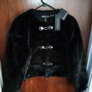 Rachel Zoe Women's Black Teddy Jacket